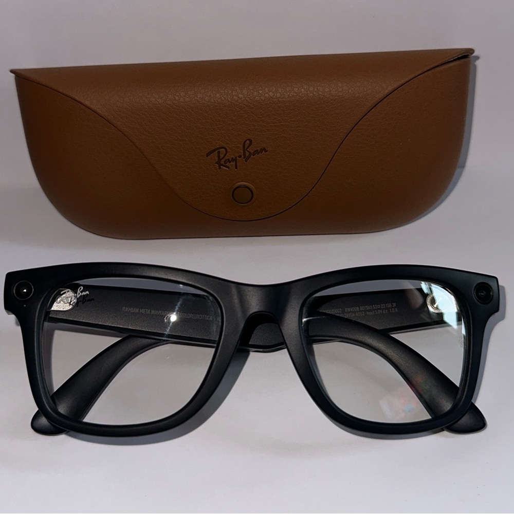 Ray-Ban META RW4008 WAYFARER Sunglasses Size 53-22-155